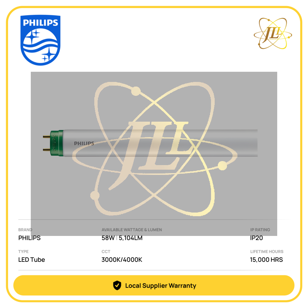 PHILIPS TL-D 58W/840 LIFEMAX SUPER80 T8 FLUORESCENT TUBE 1500MM 5FEET (927983284036)
