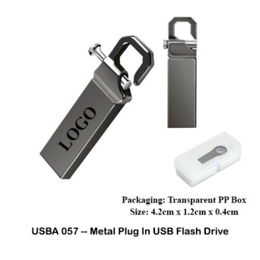 USBA057 -- Metal Plug In USB Flash Drive