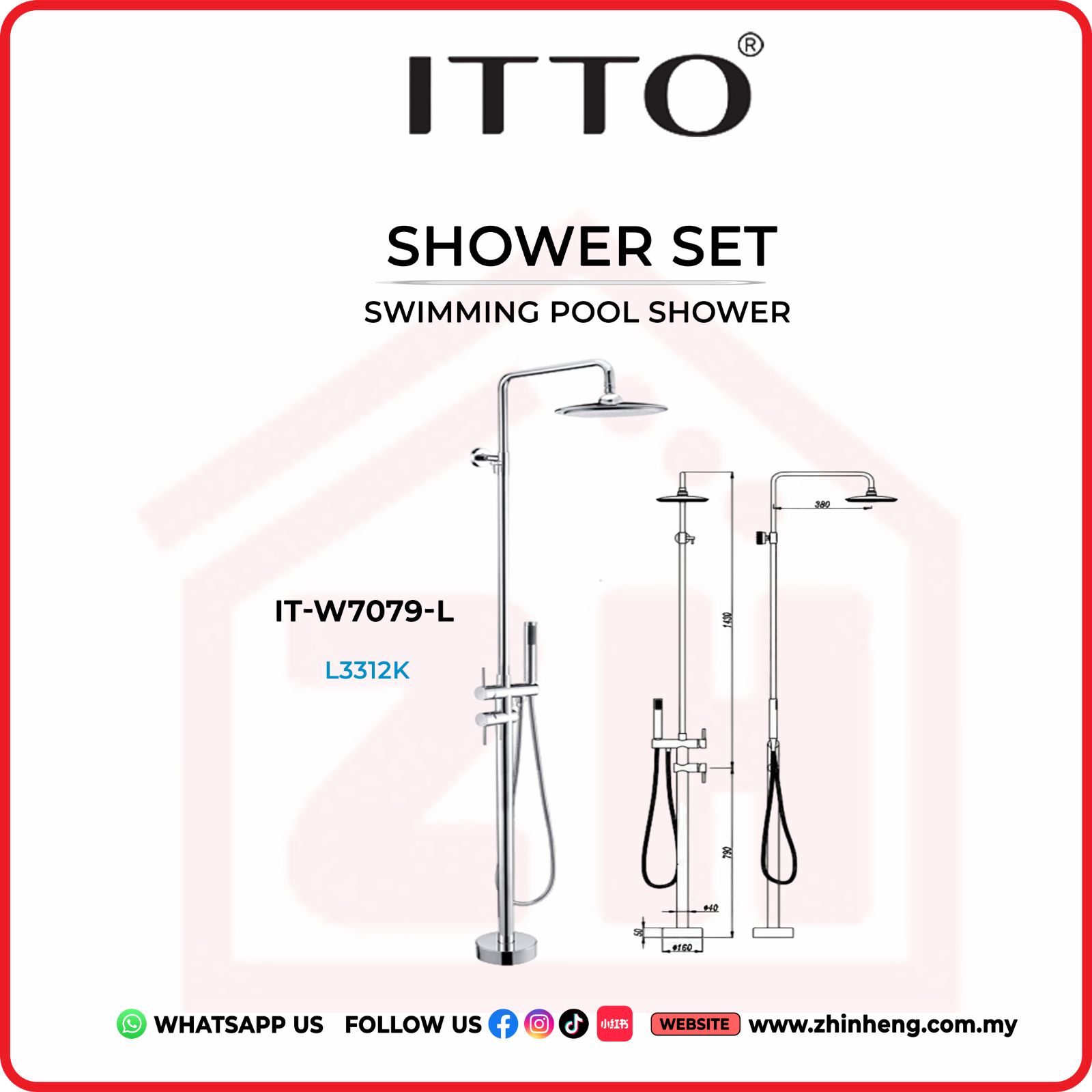 ITTO SHOWER SET  IT-W7079-L