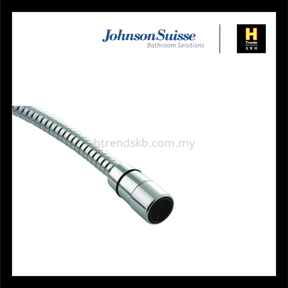 Johnson Suisse Hand Bidet Nozzle with 1.2m Flexible Hose (WBFA301491CP)