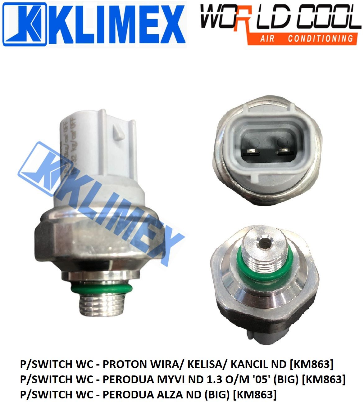 PRESSURE SWITCH - PROTON WIRA/ KELISA/ KANCIL ND [ KM863 ]