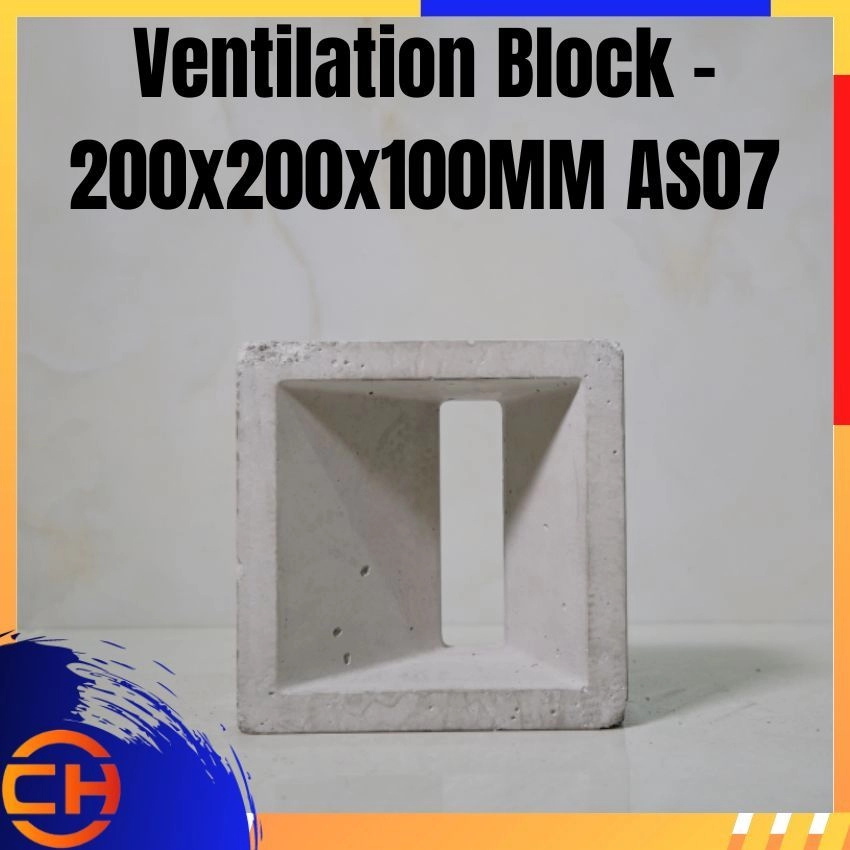 Ventilation Block - 200x200x100MM AS07