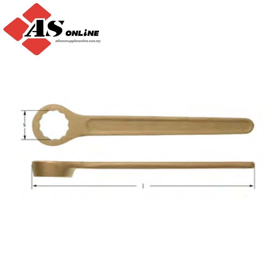 AMPCO Single End Box Wrench 2.1/2" (DIN 3111) / Model: BF0064