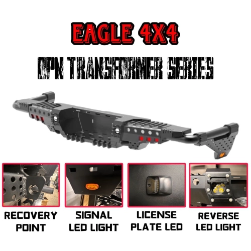 EAGLE 4X4 OPN TRANSFORMER SERIES REAR BULL BAR