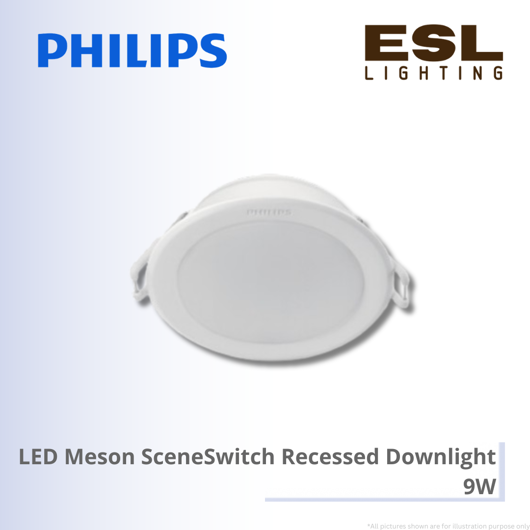 Philips LED Meson SceneSwitch Recessed Downlight - 9W