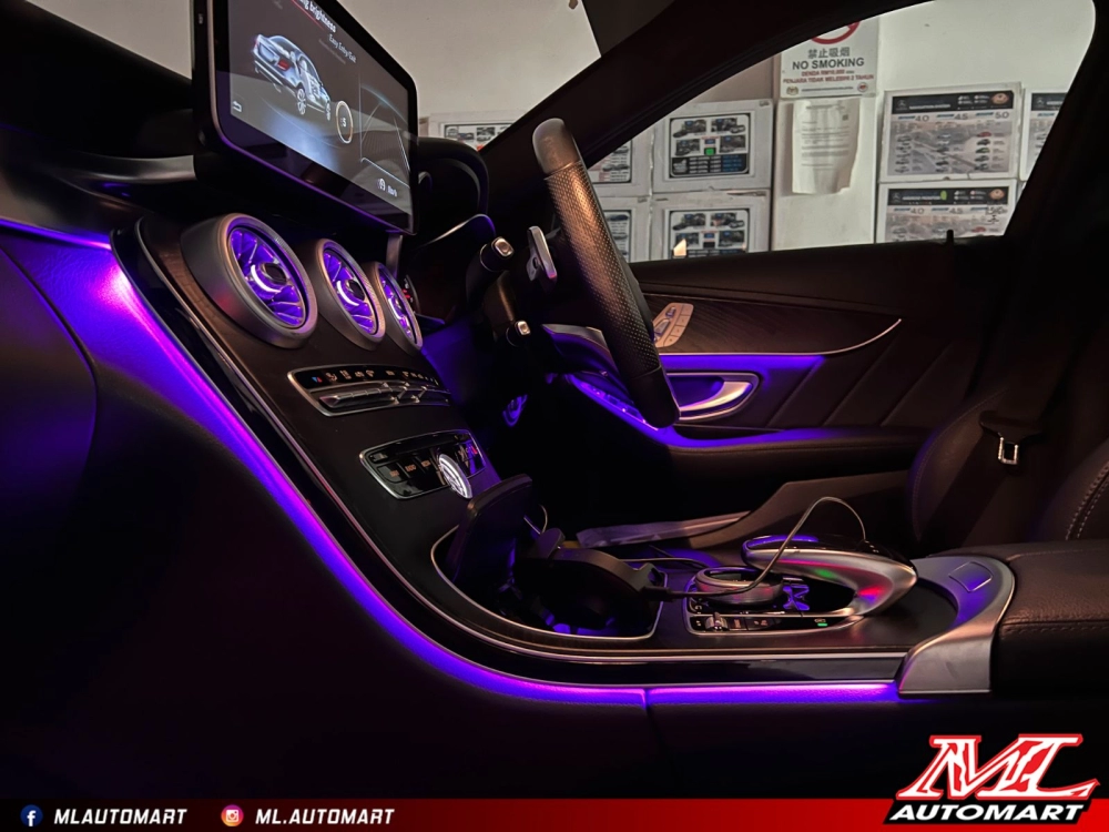 Ambient Lighting for Mercedes-Benz C-Class (W205) & GLC (X253) –