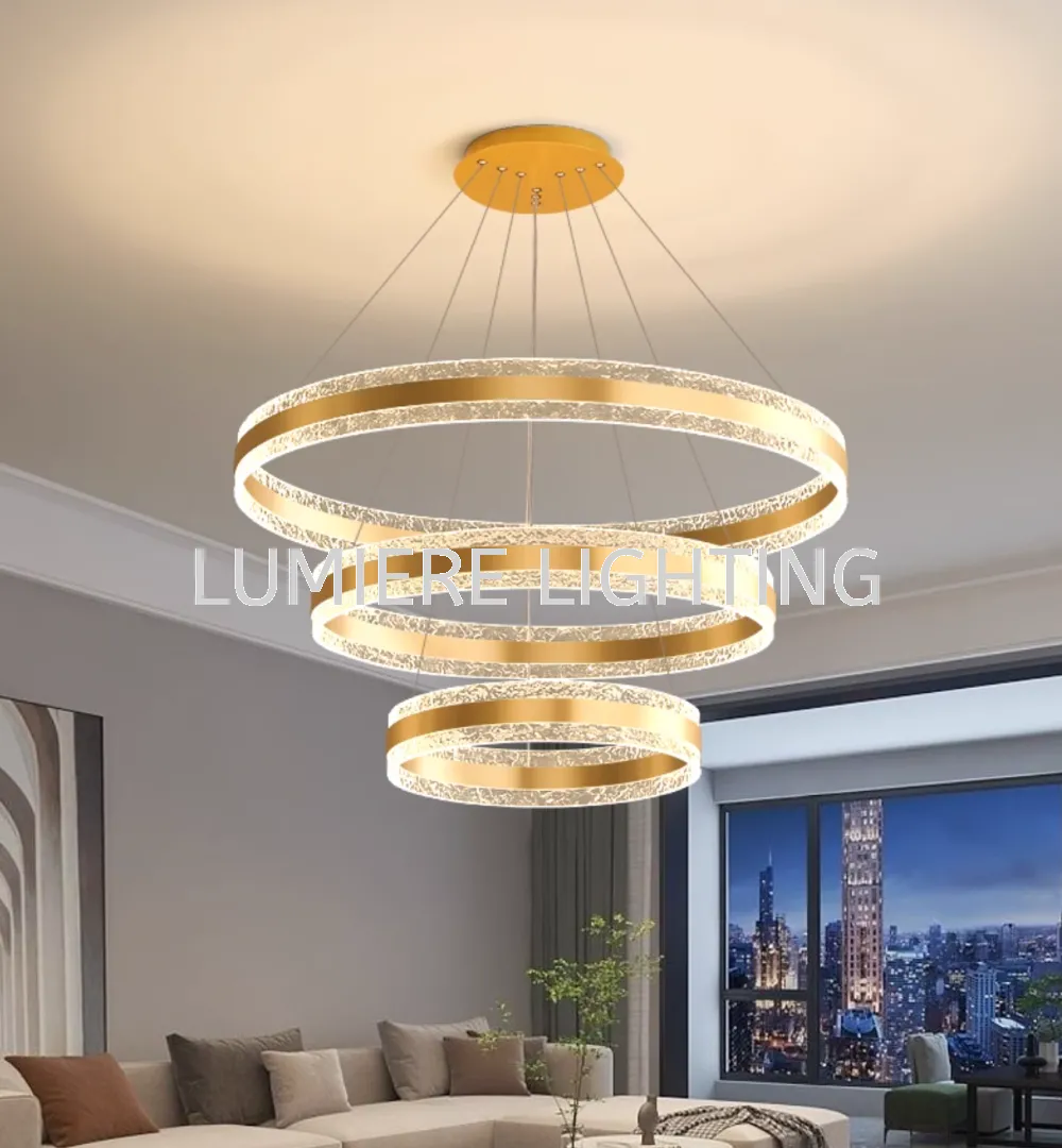 Post Modern Minimalist Hairline Gold Luxury Pendant Light