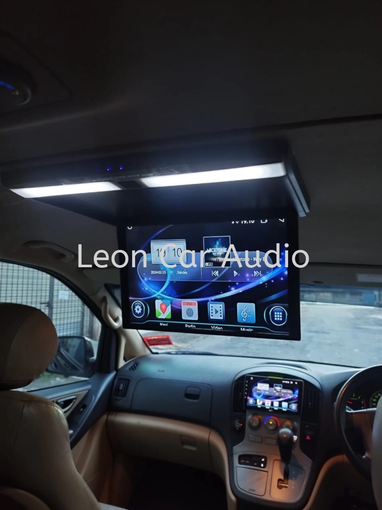 Hyundai Starex H1 17.3" full hd hdmi usb mp4 roof led monitor