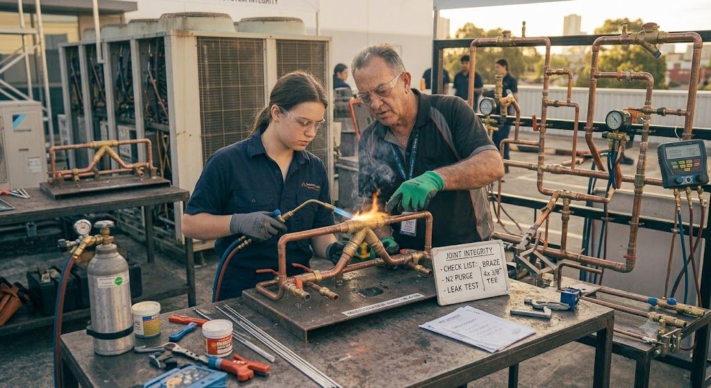 refrigeration installation brazing skills