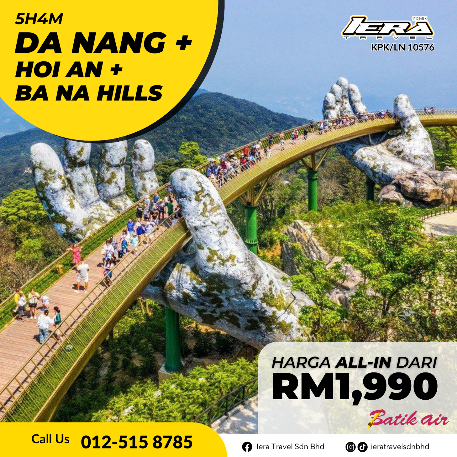 5H4M DA NANG + HOI AN + BA NA HILL 