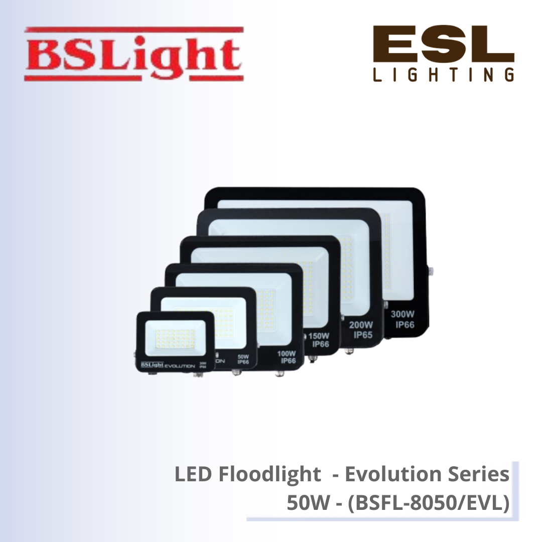 BSLight LED Floodlight (Evolution Series) 50W - BSFL-8050/EVL [SIRIM]