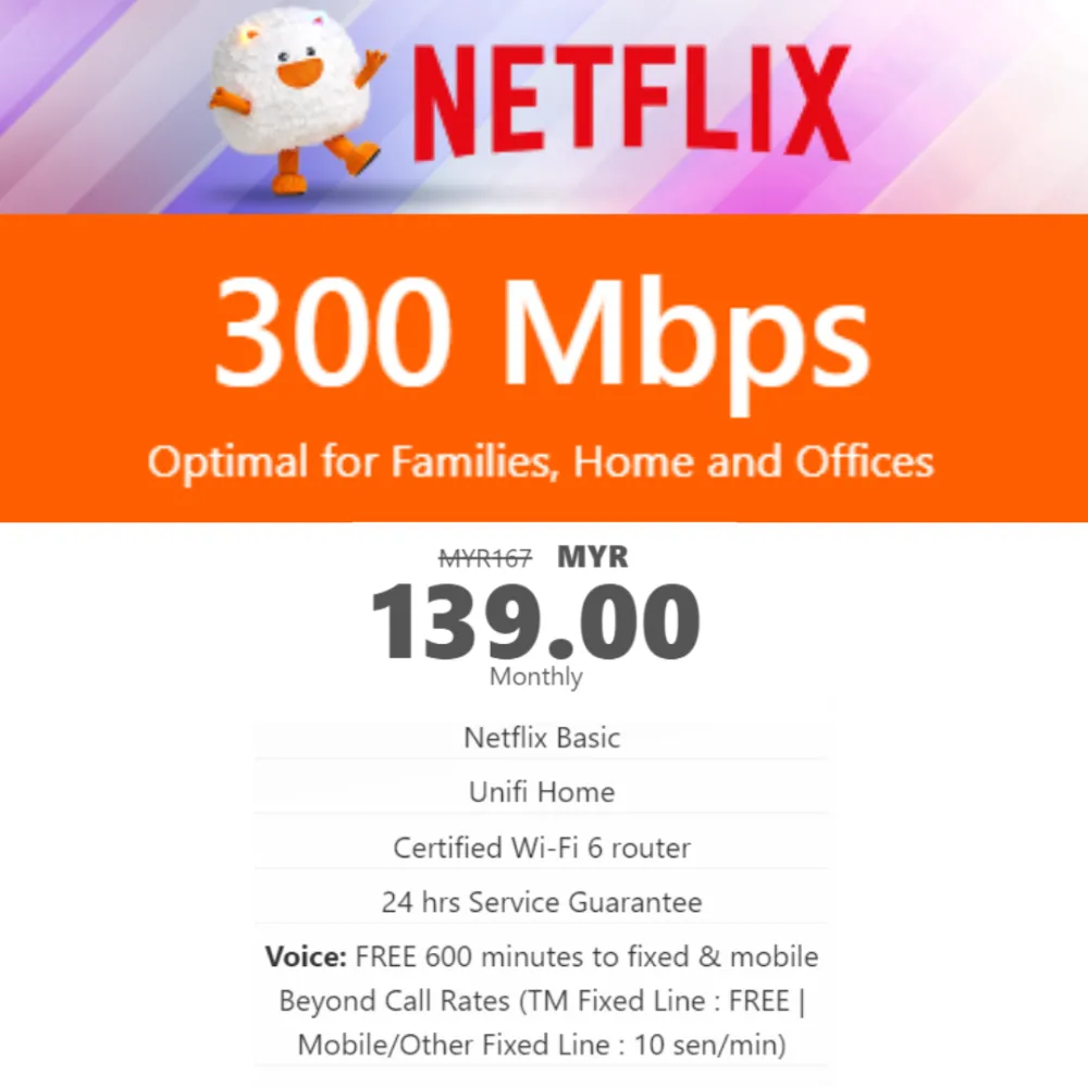 Unifi Home Netflix Package Bayan Lepas Penang Malaysia Agent unifi-home-netflix-package-bayan-lepas-penang-malaysia-agent