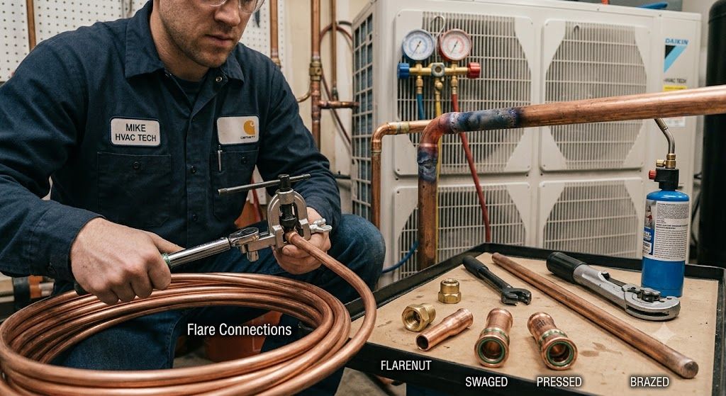 copper tube joining air conditioning systems