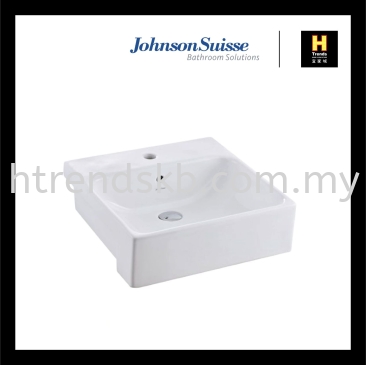 Johnson Suisse Trezzo-N 480 Semi-Recessed Basin (WBAATZ202WW)