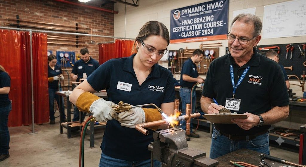professional brazing certification HVAC technicians