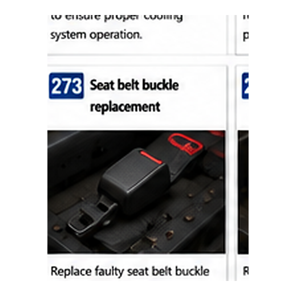Seat Belt Buckle Replacement