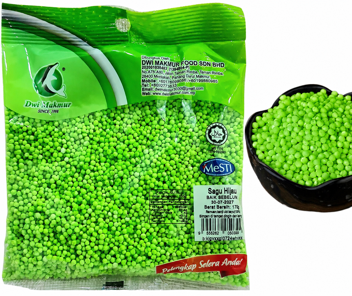 Green Sago 170 Grams RM2.75 X 5 Units C.Dwi Makmur