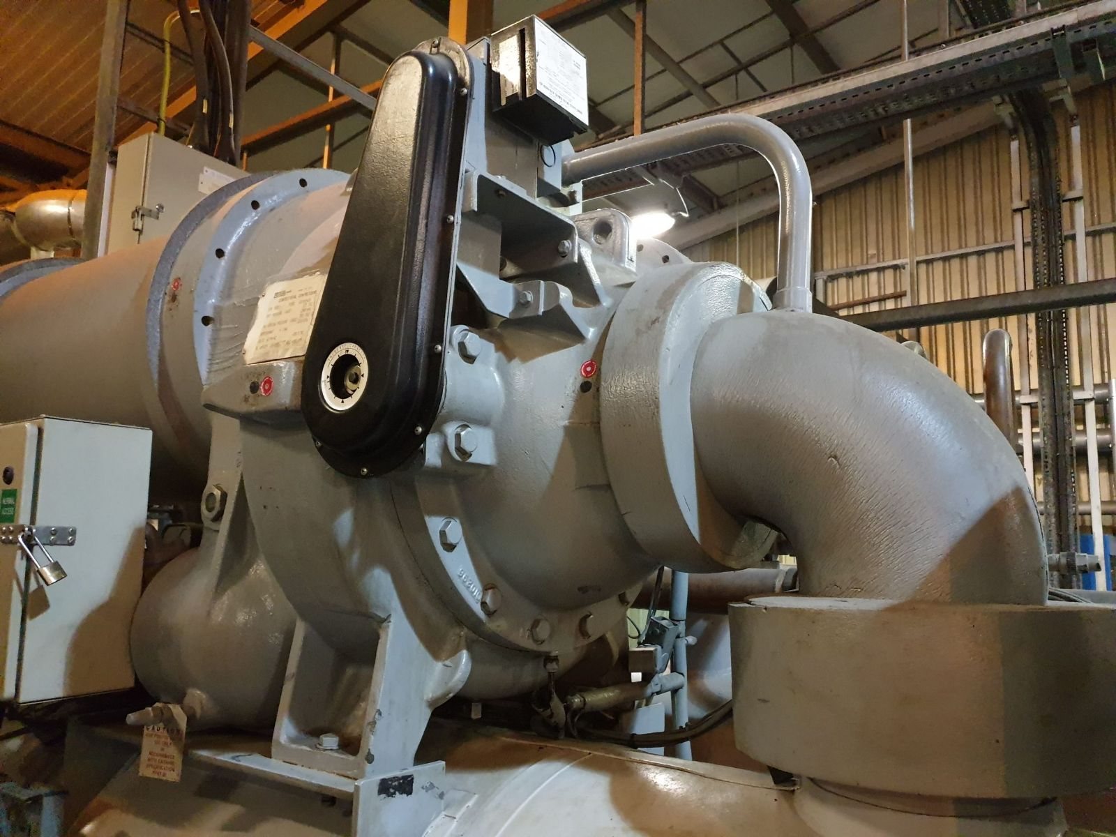 High-efficiency chiller compressor retrofit