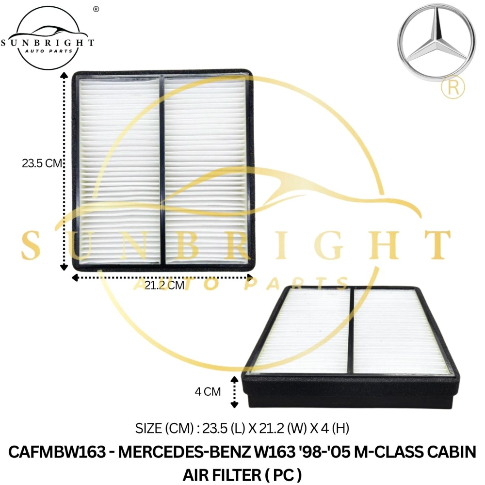 CAFMBW163 - MERCEDES-BENZ W163 '98-'05 M-CLASS CABIN AIR FILTER ( PC )