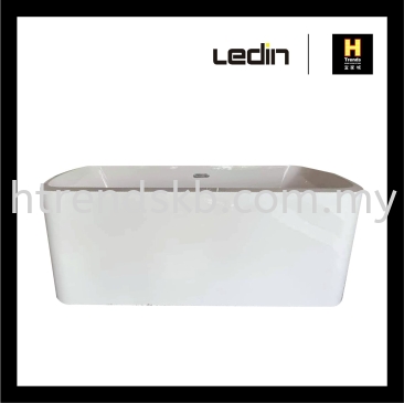 Ledin Standing Arcylic Bathtub With Drainer (LD-7025)