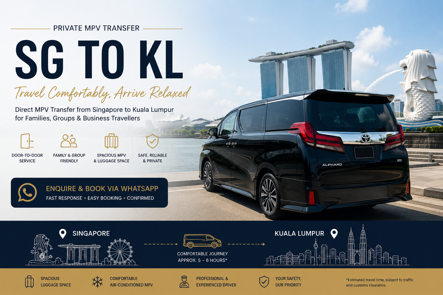 Singapore to KL Private Car: