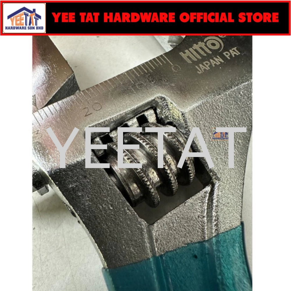 [ HITTO ] HAW-6WJ Stubby Wide Opening Adjustable Wrench 150MM