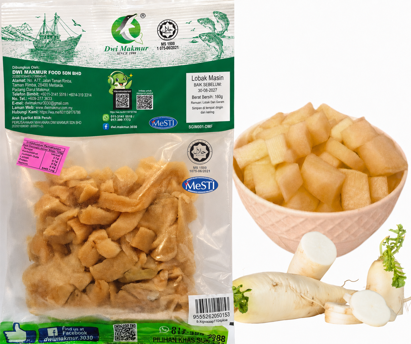 Salted Radish 160 Grams RM3.50 X 10 Units C.Dwi Makmur