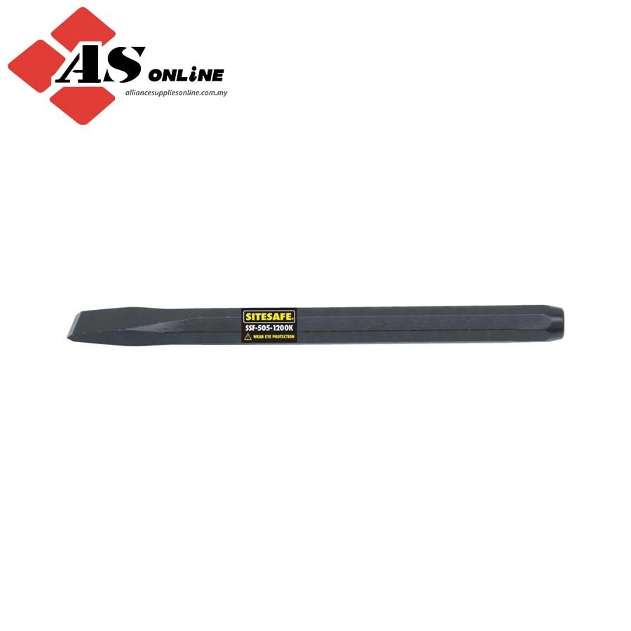 SITESAFE Flat Cold Chisel, Chrome Vanadium Steel, 25mm x 255mm / Model: SSF5051180K