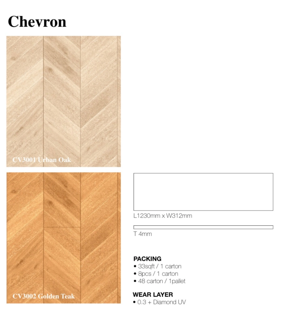 Empire 4.0MM SPC Chevron Flooring