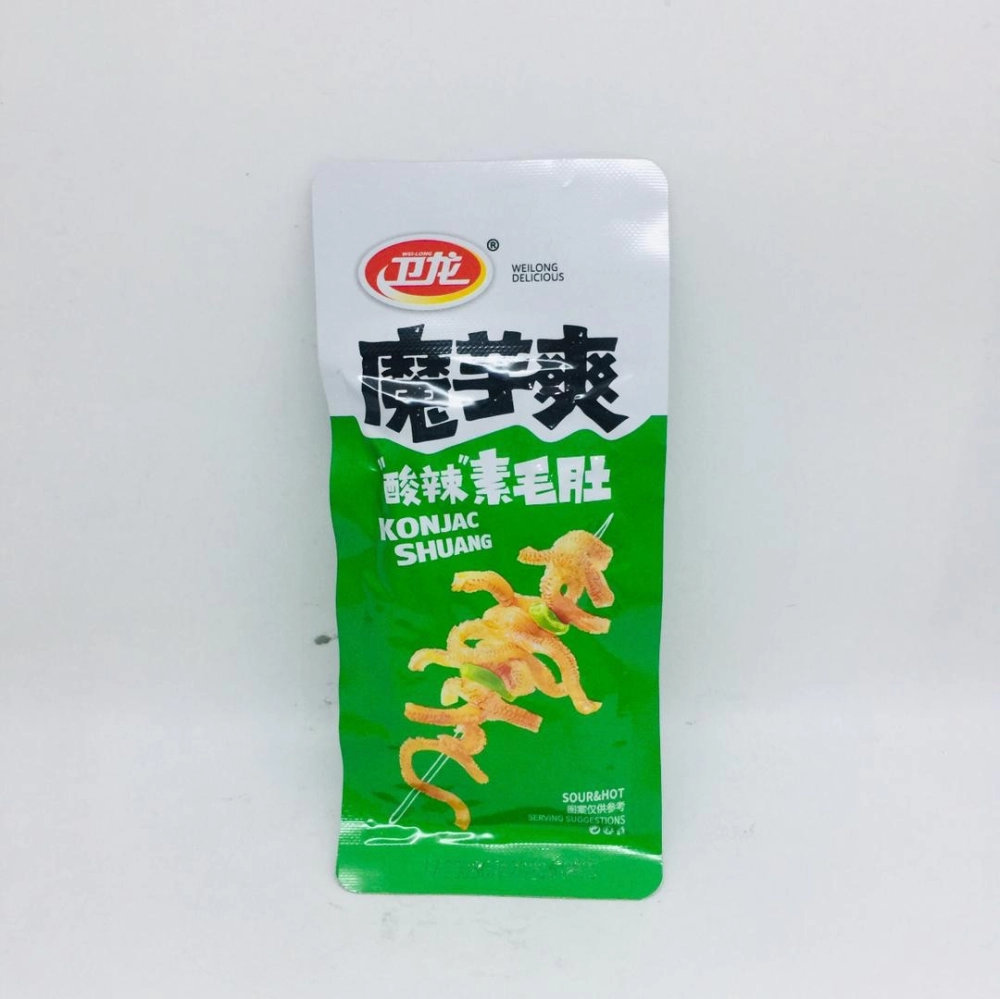 Wei Long Konjac Shuang Sour & Hot 衛龍魔芋爽酸辣素毛肚 18g