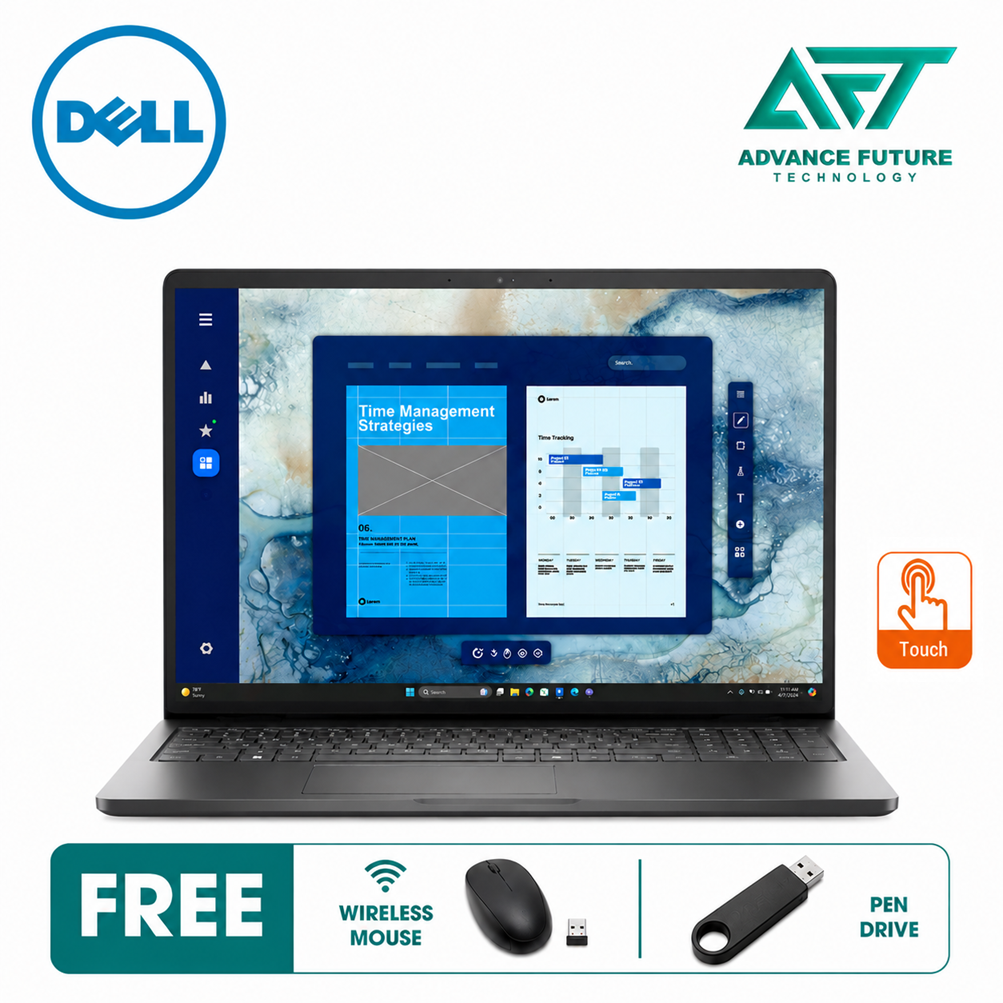 Dell Pro 16 PC16250-C7150u-16-512-W11P-TCH 16" FHD+ Touch Business Laptop Black ( Intel Core 7 150U ,16GB, 512GB SSD, Intel, W11Pro )