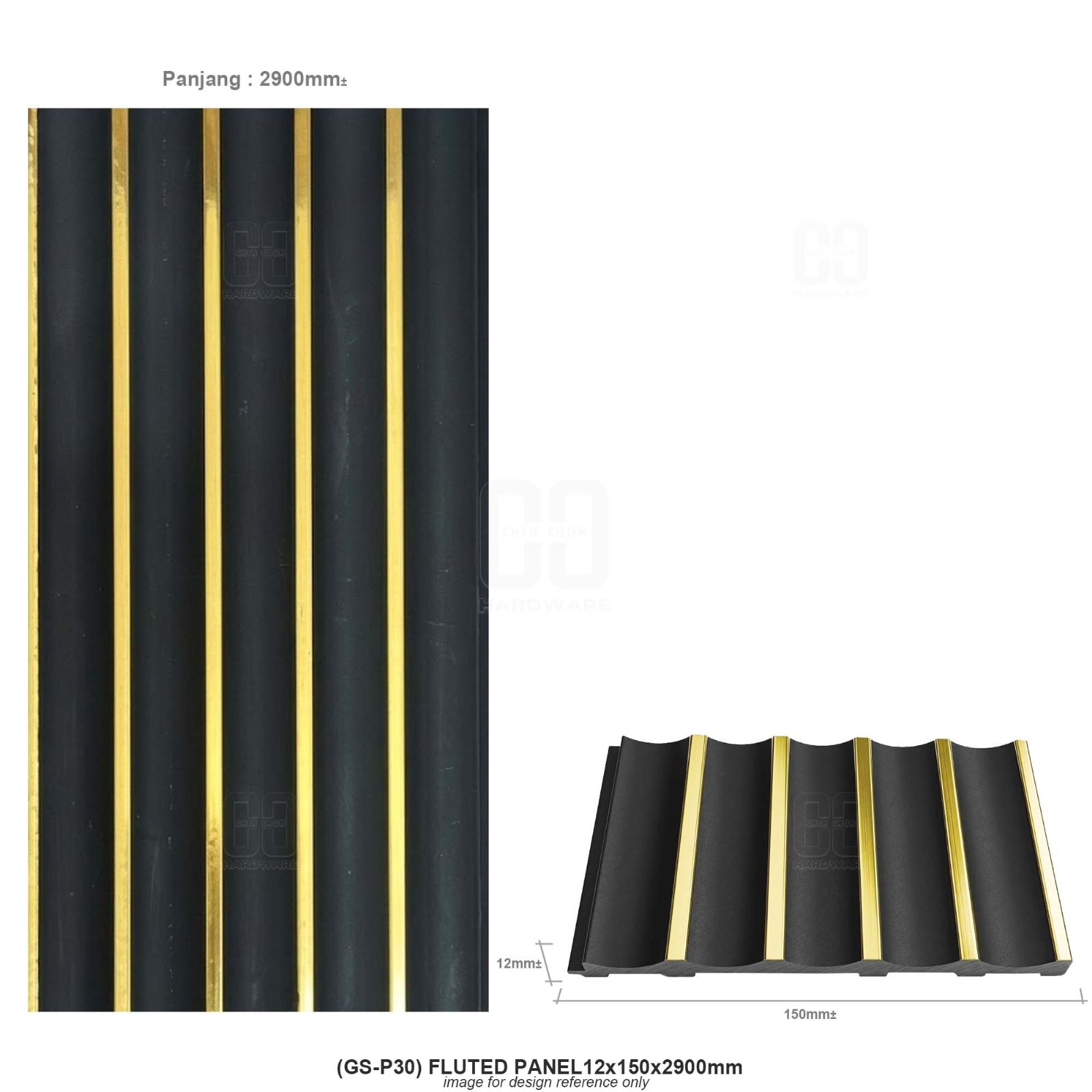 (GS-P30) FLUTED PANEL 12x150x2900mm