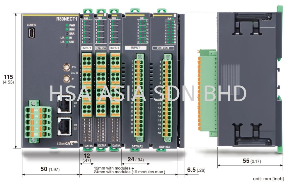 M-SYSTEM LICE TYPE, MIXED SIGNAL REMOTE I/O R80 SERIES