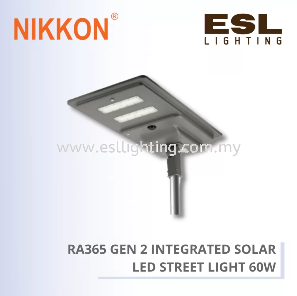 NIKKON LED STREET LANTERN RA365 GEN 2 INTEGRATED SOLAR LED STREET LIGHT 60W - RA36560
