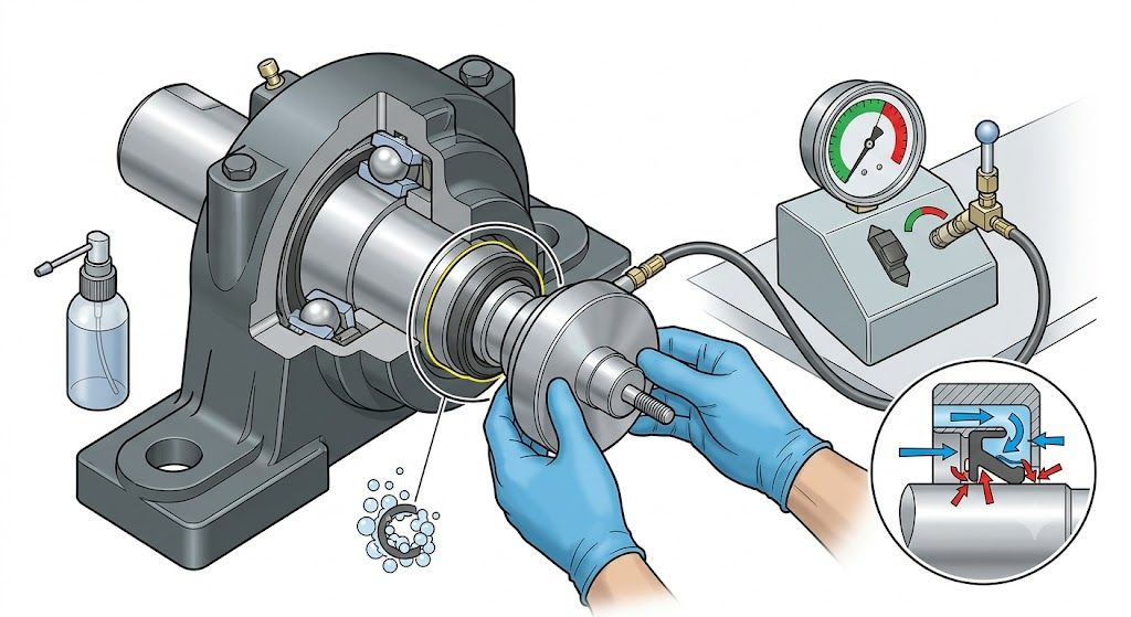 Bearing Housing Seal Tightness Check