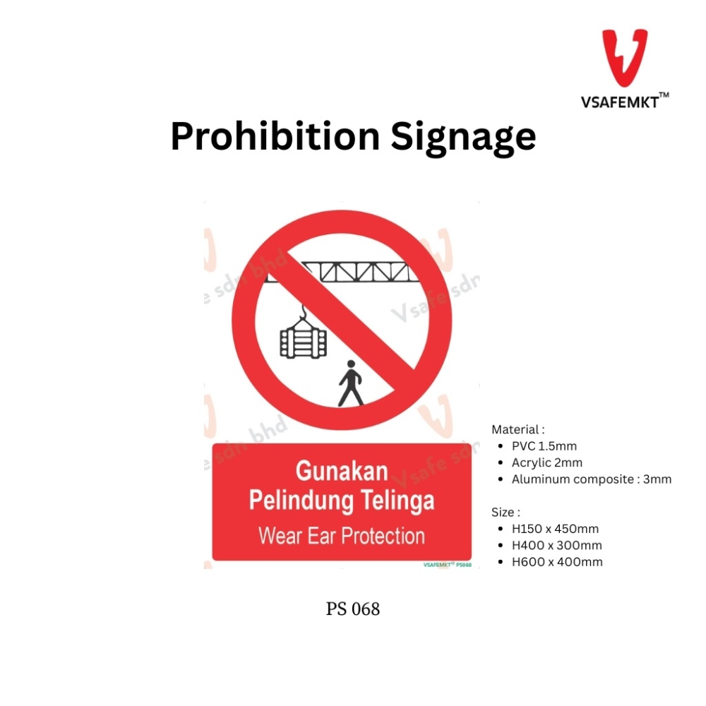 VSAFEMKT - PS 068 - Gunakan pelindung telinga