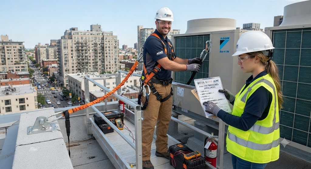 HVAC industrial installation PPE safety procedures