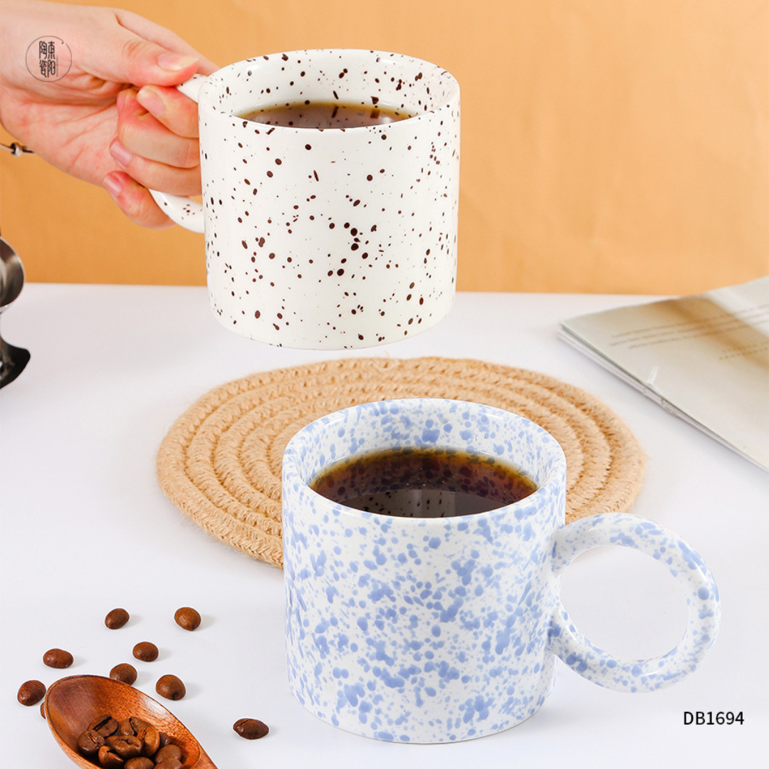 Porcelain Splash Ink Coffee Mug