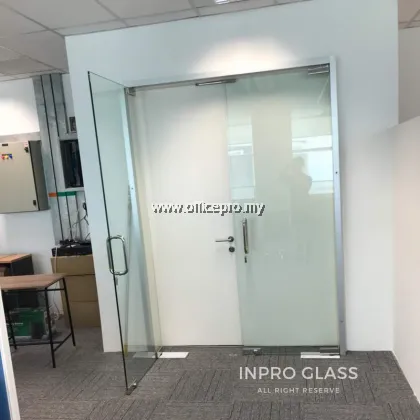 12mm Tempered Clear Glass Door Shah Alam IPTGDC-12 