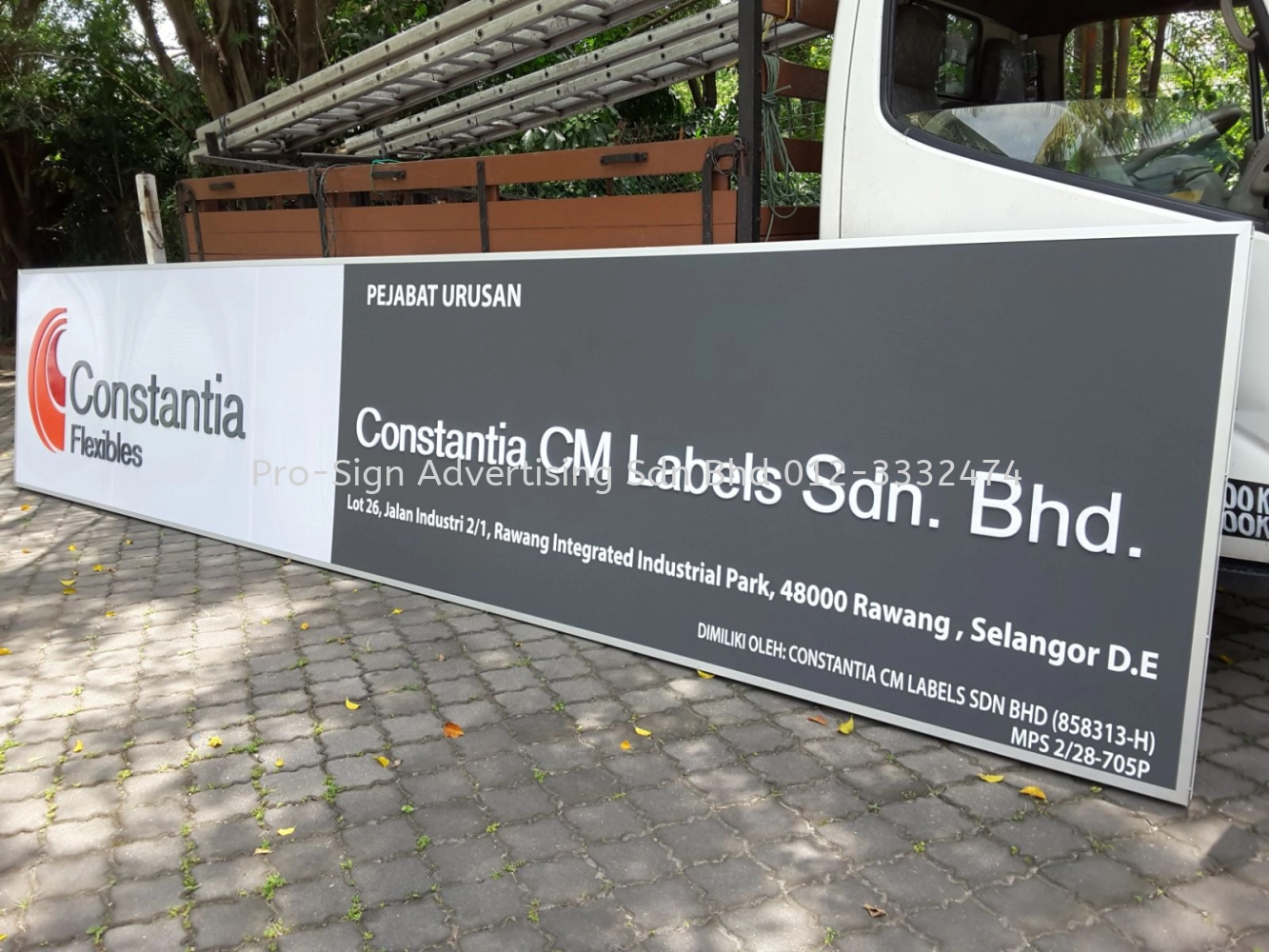 EG BOX UP LED BACKLIT SIGNBOARD AND PANEL SIGNBOARD (CONSTANTIA FLEXIBLES, RAWANG, 2016)