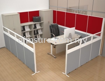 Executive single office workstation with private area 