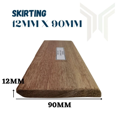 Skirting 12mm x 90mm (P006) - Meranti