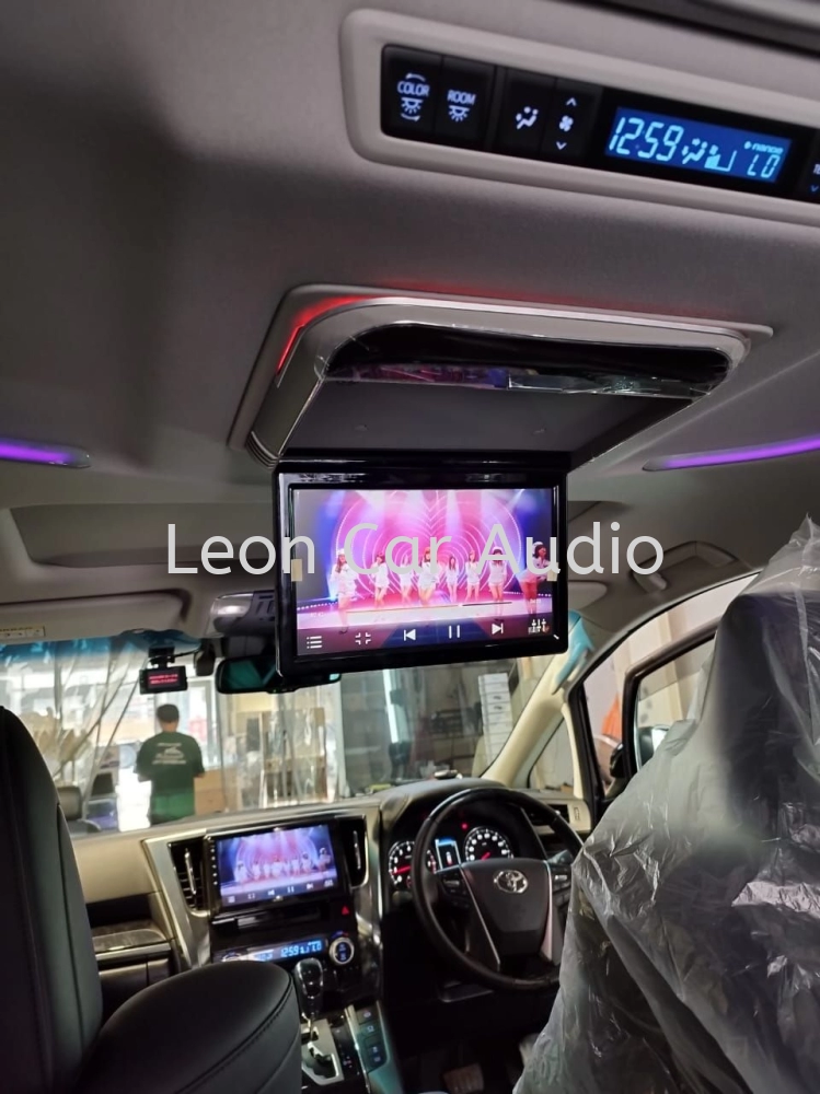 Toyota Vellfire Alphard agh30 12" fhd hdmi usb mp4 roof led monitor
