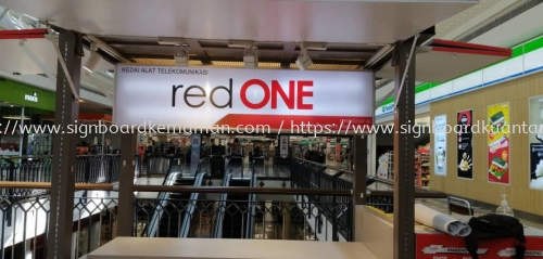 RED ONE LIGHTBOX SIGNAGE SIGNBOARD IN MARAN