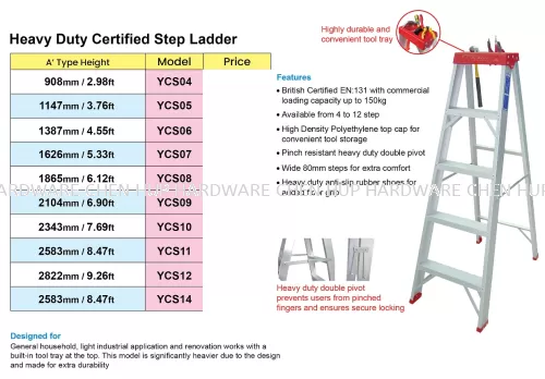 Heavy Duty Certified Step Ladder