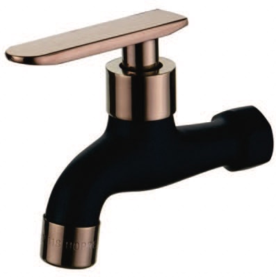 IT-L20B-SL5/RBL Wall Bib Tap (Rose Gold Black) – Premium Hose Bib Tap for Durable Outdoor & Indoor Water Control