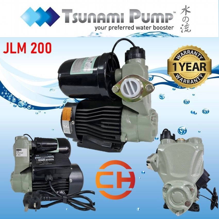 TSUNAMI PUMP INTELLIGENT AUTOMATIC SELF PRIMING HOME WATER BOOSTER  JLM 200