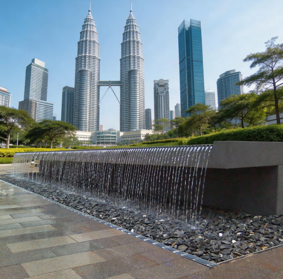 Top Outdoor Water Feature & Fountain Contractor Malaysia 马来西亚户外水景及喷泉承包商 Kontraktor Ciri Air & Air Pancut Luaran Malaysia