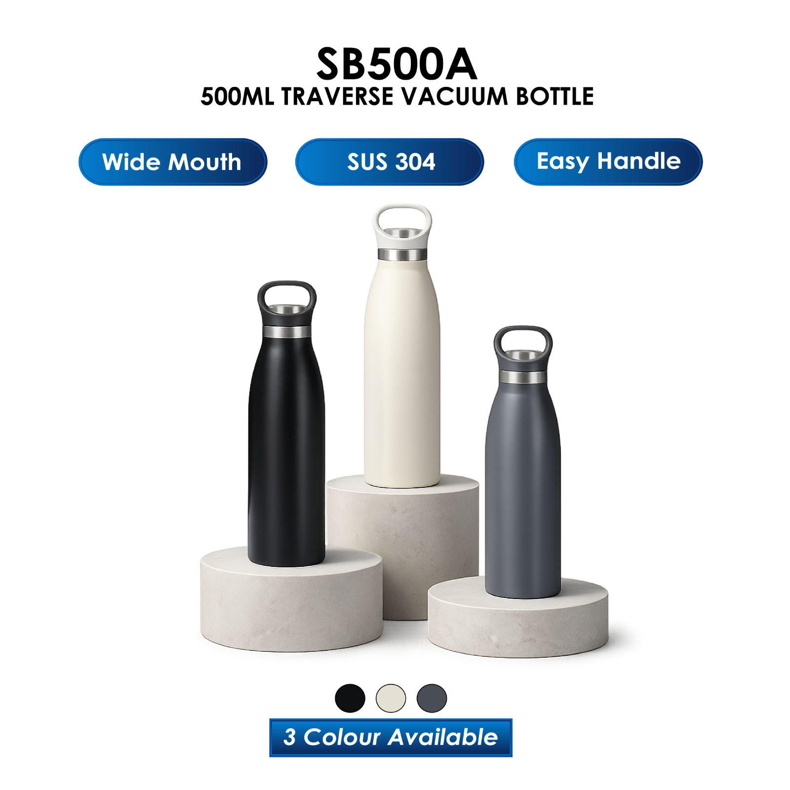 SB500A - TRAVERSE STAINLESS STEEL BOTTLE