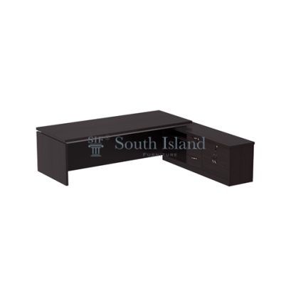 SOU-MARS520 Executive Director Table with Side Cabinet & Pedestal